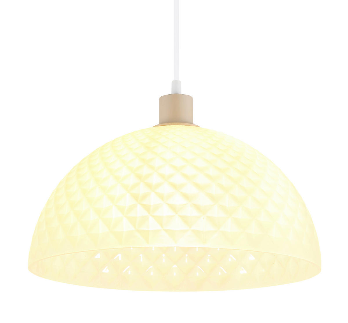 ZÁVĚSNÉ SVÍTIDLO, 35/120 cm  - bílá/pískové barvy, Design, kov/plast (35/120cm) - Globo