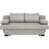 SCHLAFSOFA in Textil Hellgrau  - Wengefarben/Hellgrau, Konventionell, Holz/Textil (200/80/104cm) - Novel