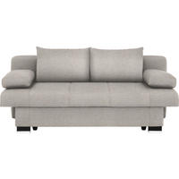 SCHLAFSOFA in Textil Hellgrau  - Wengefarben/Hellgrau, Konventionell, Holz/Textil (200/80/104cm) - Novel