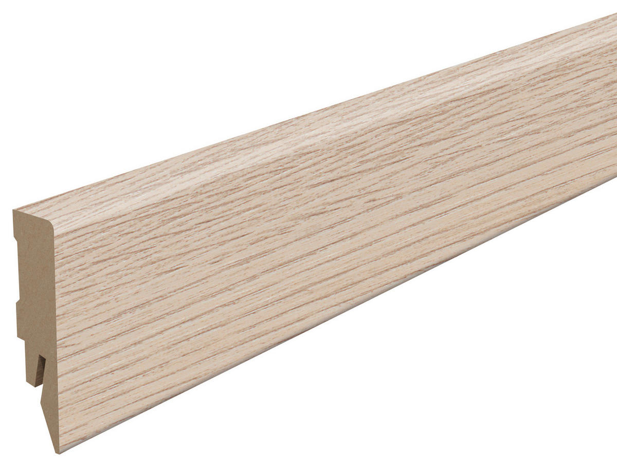 SOCKELLEISTE Eiche hellbraun - Hellbraun, KONVENTIONELL, Holzwerkstoff (240/1.4/5.8cm) - Egger Holzwerkstoffe