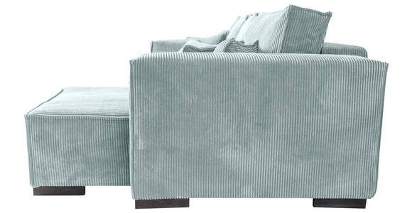 ECKSOFA Grau Cord  - Braun/Grau, KONVENTIONELL, Holz/Textil (230/190cm) - Carryhome
