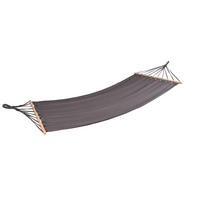 HÄNGEMATTE 100/0,6/280 cm  - Anthrazit/Braun, Basics, Holz/Kunststoff (100/0,6/280cm) - Gardenson