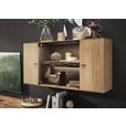 WOHNWAND  in Anthrazit, Eichefarben  336/195/44 cm  - Eichefarben/Anthrazit, Design, Glas/Holz (336/195/44cm) - Valnatura