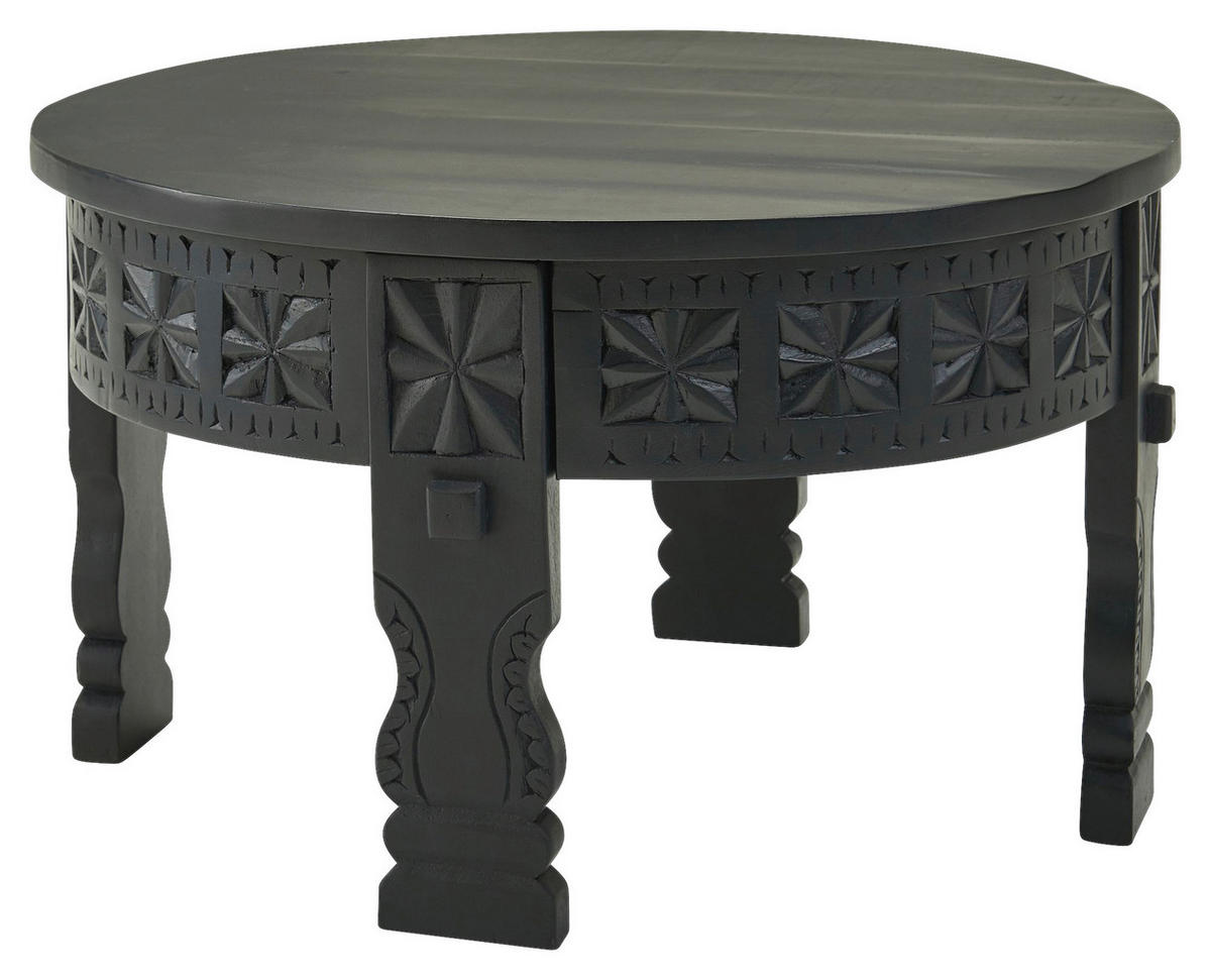 KLUB STOLIĆ crna  drvo  - crna, Moderno, drvo (60/60/36cm) - MID.YOU