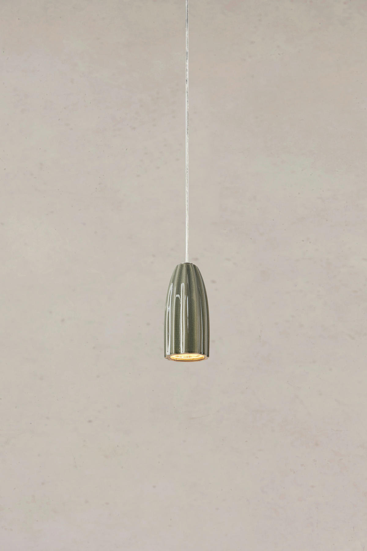 PENDELLEUCHTE CLAY 8,5/17,5/8,5 cm  - Grün, Trend, Keramik (8,5/17,5/8,5cm) - Markslöjd