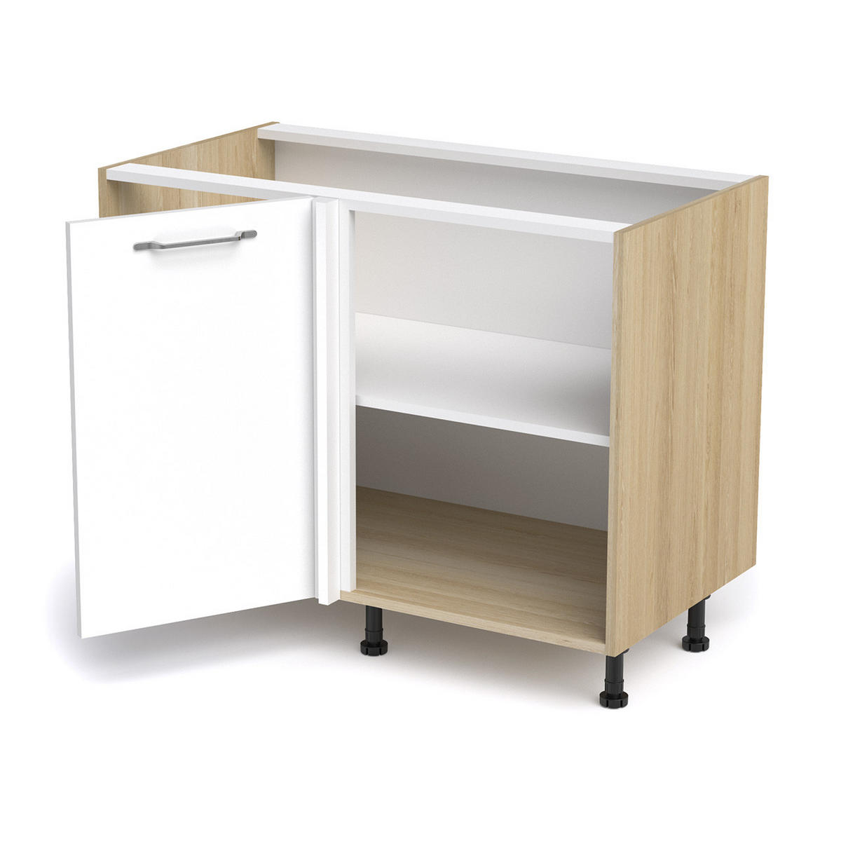 KOTNA SPODNJA OMARICA - barve jesena, Basics (110/87/65cm) - Stylife