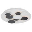 LED-DECKENLEUCHTE 46,8/6 cm - Schwarz/Weiß, Trend, Kunststoff/Metall (46,8/6cm) - Novel