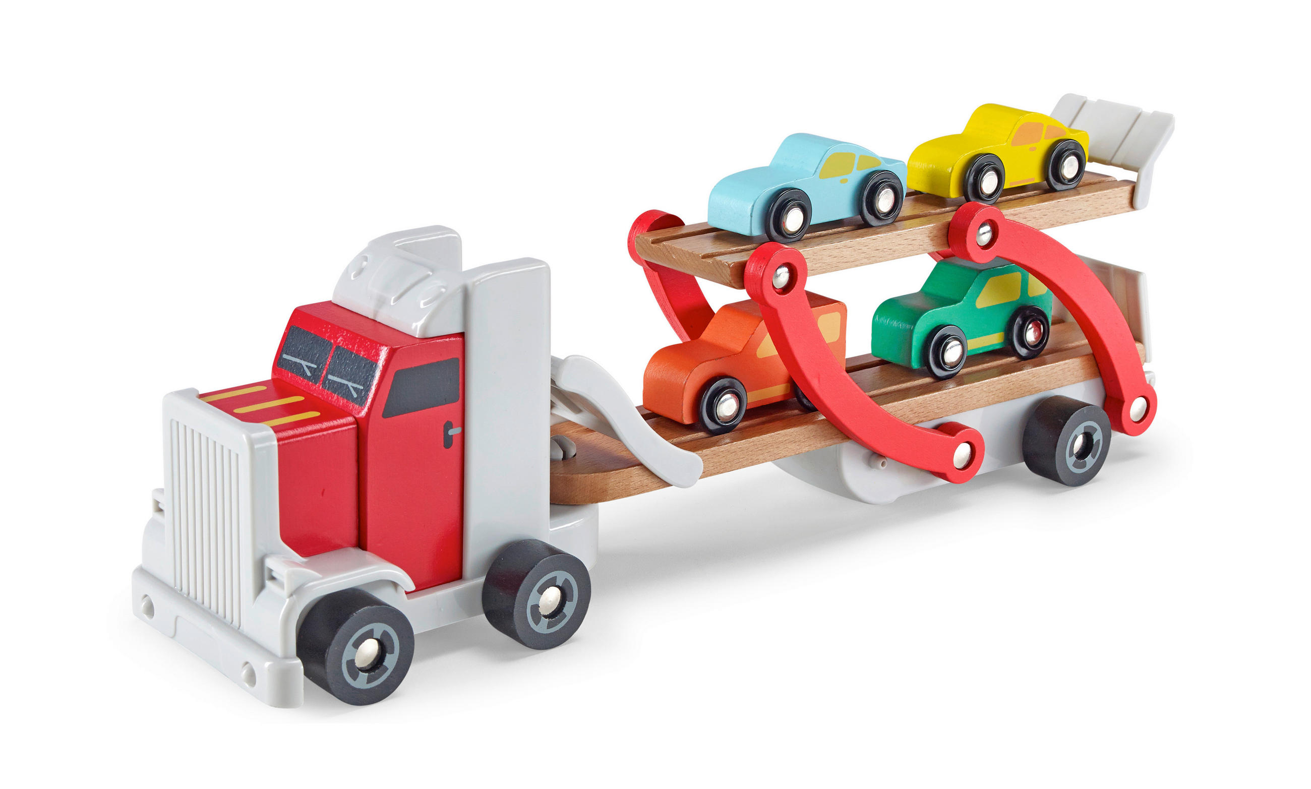 AUTOTRANSPORTER - Multicolor, Basics, Holz/Holzwerkstoff (37,7/9,2/13,5cm) - My Baby Lou