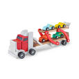 AUTOTRANSPORTER  - Multicolor, Natur, Holz/Holzwerkstoff (37,7/9,2/13,5cm) - My Baby Lou