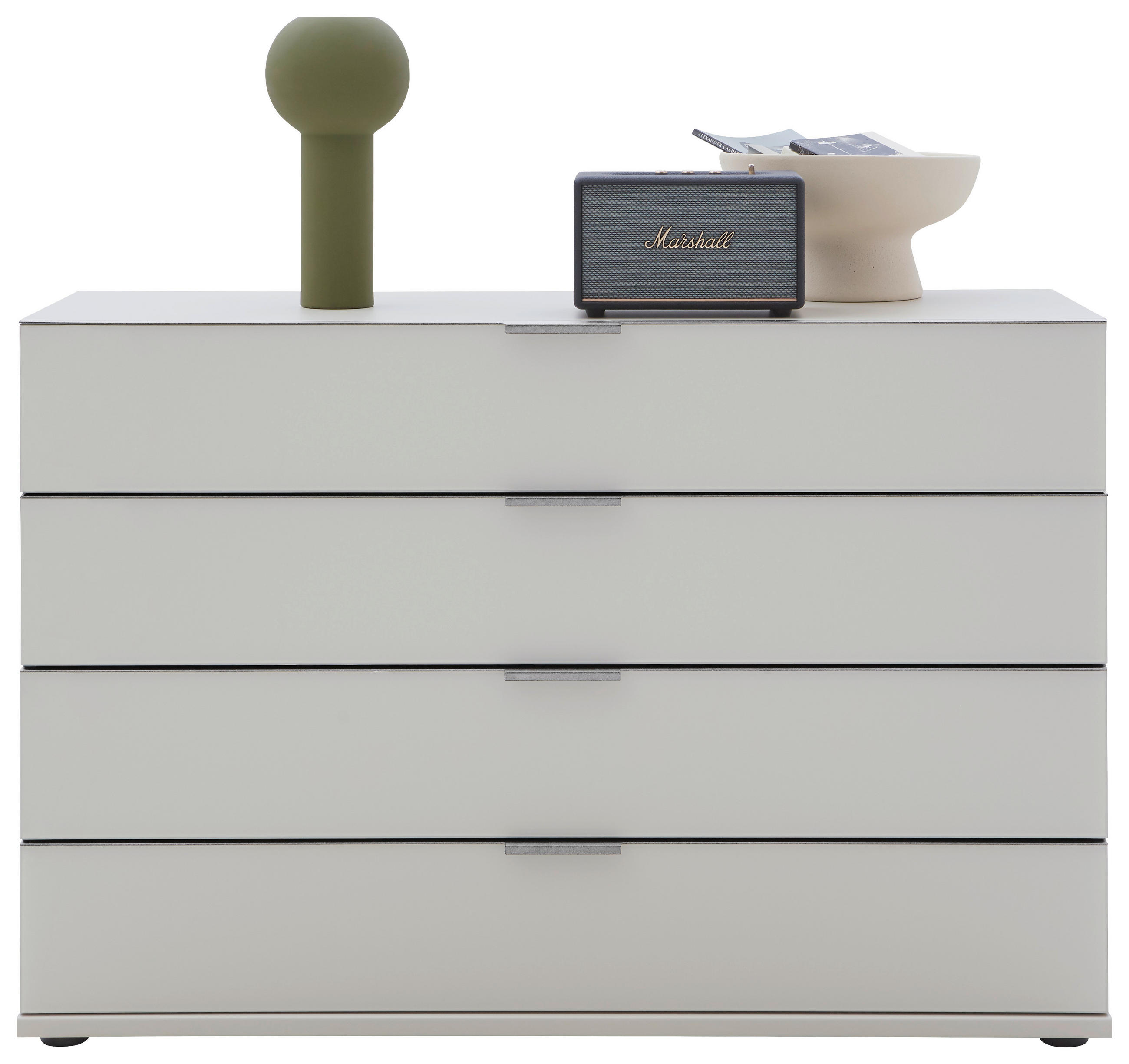 SIDEBOARD  in 121/82/42 cm  - Chromfarben/Champagner, Design, Glas/Holzwerkstoff (121/82/42cm) - Dieter Knoll