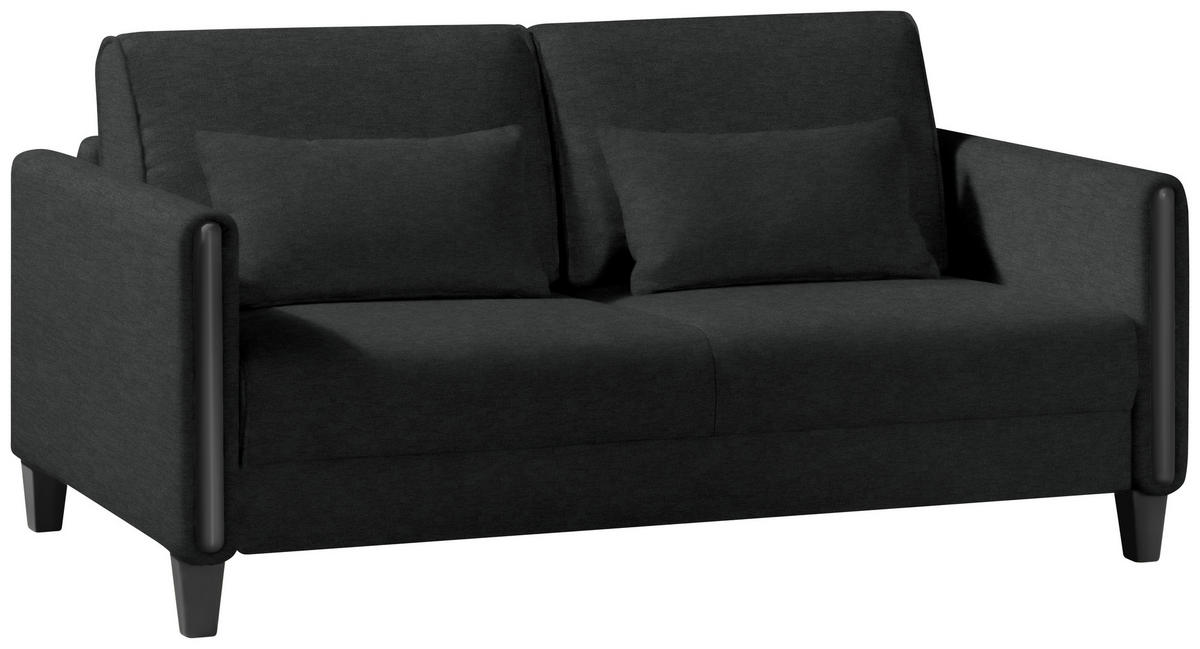 SCHLAFSOFA in Holz, Textil Schwarz  - Schwarz, Design, Holz/Textil (174/88/104cm) - Niels Andersson