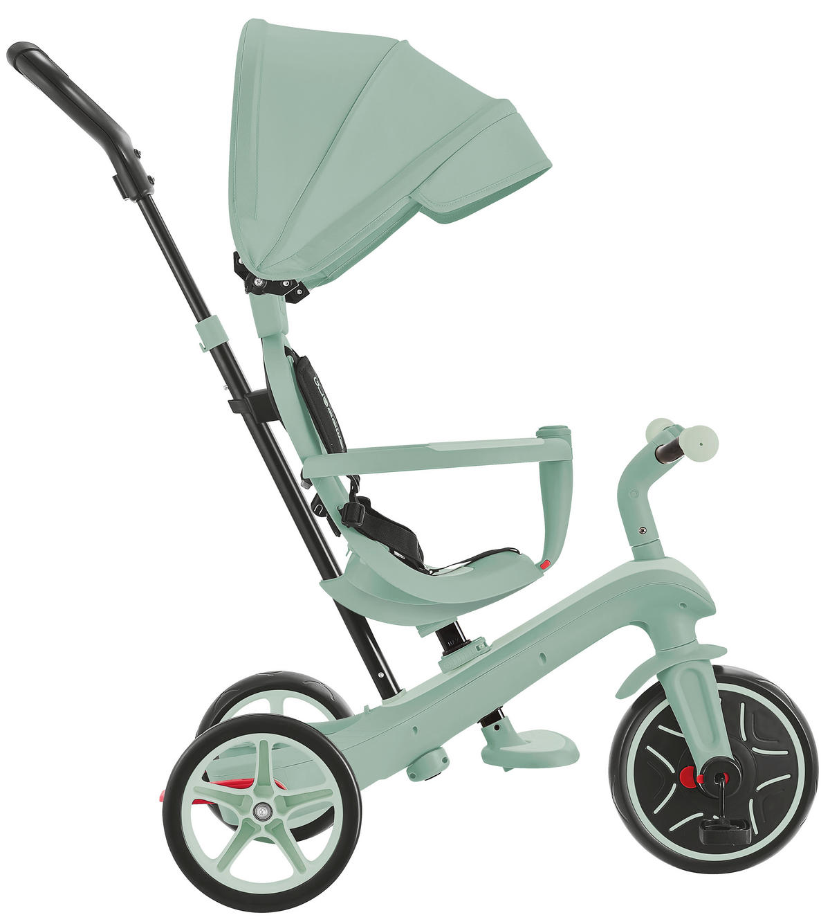 DREIRAD EXPLORER TRIKE 4in1 ECO  - Salbeigrün, Basics, Kunststoff (95/47/97.5cm) - GLOBBER