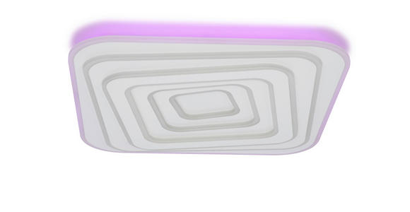LED-DECKENLEUCHTE 53/53/5,5 cm   - Weiß, Design, Kunststoff/Metall (53/53/5,5cm) - Novel