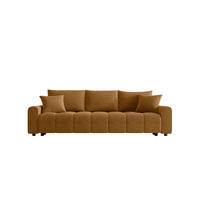 SCHLAFSOFA OLIVIER in Struktur Senfgelb  - Senfgelb/Schwarz, MODERN, Kunststoff/Textil (236/90/100cm) - MID.YOU