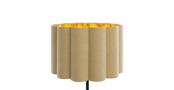 STEHLEUCHTE 40/150 cm    - Beige/Goldfarben, Trend, Kunststoff/Textil (40/150cm) - Novel