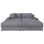 BIGSOFA Cord Dunkelgrau  - Dunkelgrau/Schwarz, MODERN, Kunststoff/Textil (234/93/190cm) - Carryhome