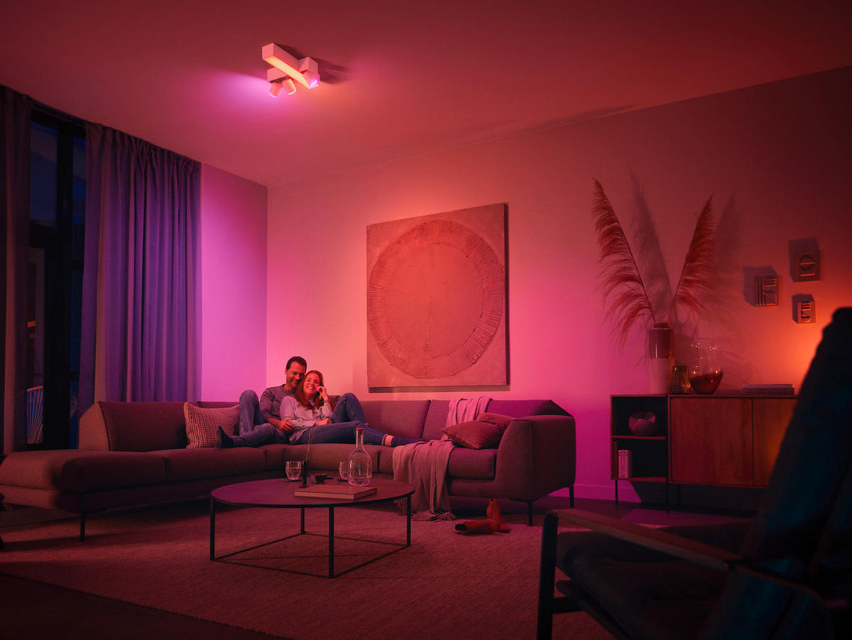 LED-DECKENLEUCHTE Centris 40,8/33,7/12,7 cm   - Weiß, Design, Metall (40,8/33,7/12,7cm) - Philips HUE