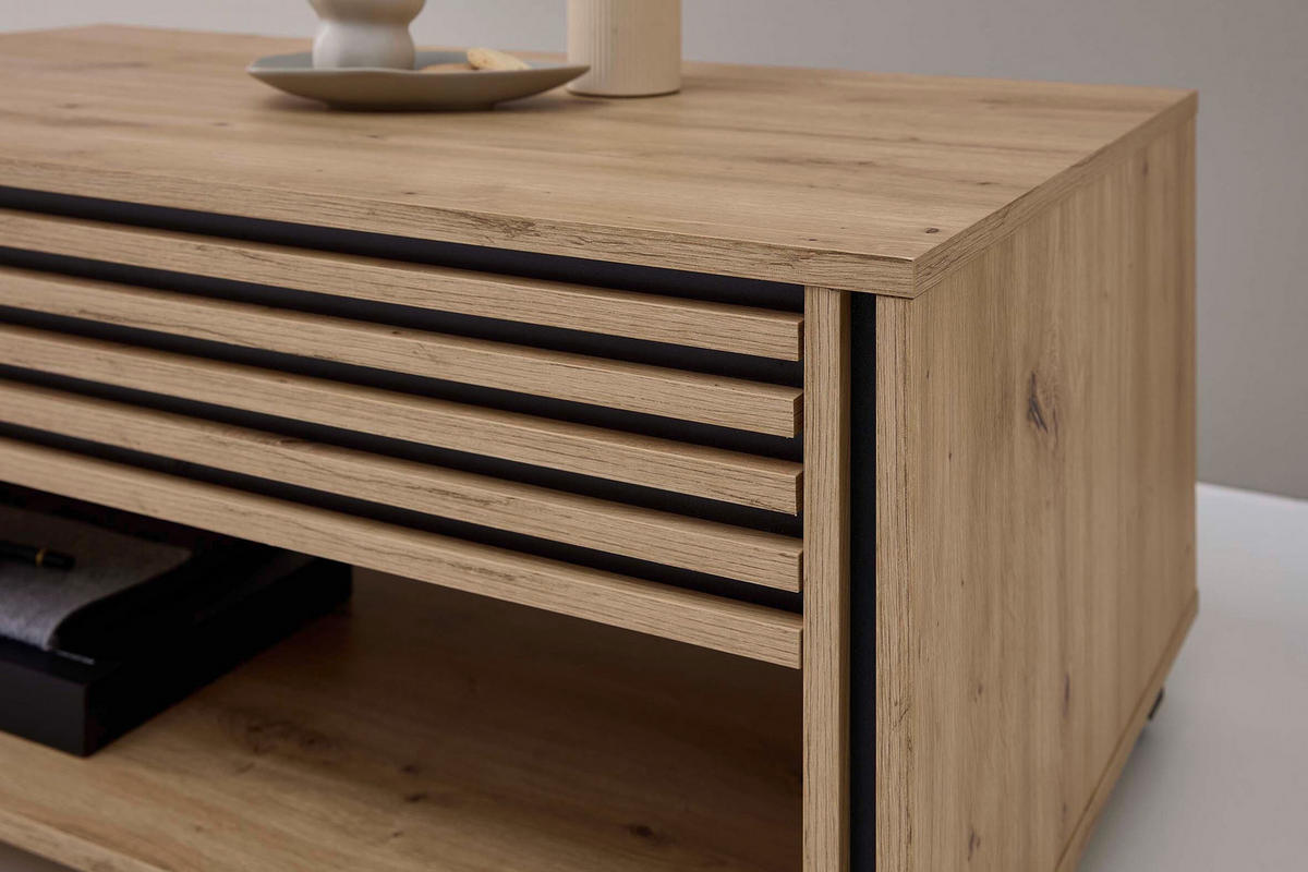 COUCHTISCH in Holzwerkstoff 60/90/42 cm  - Eiche Artisan, Design, Holzwerkstoff (60/90/42cm) - MID.YOU