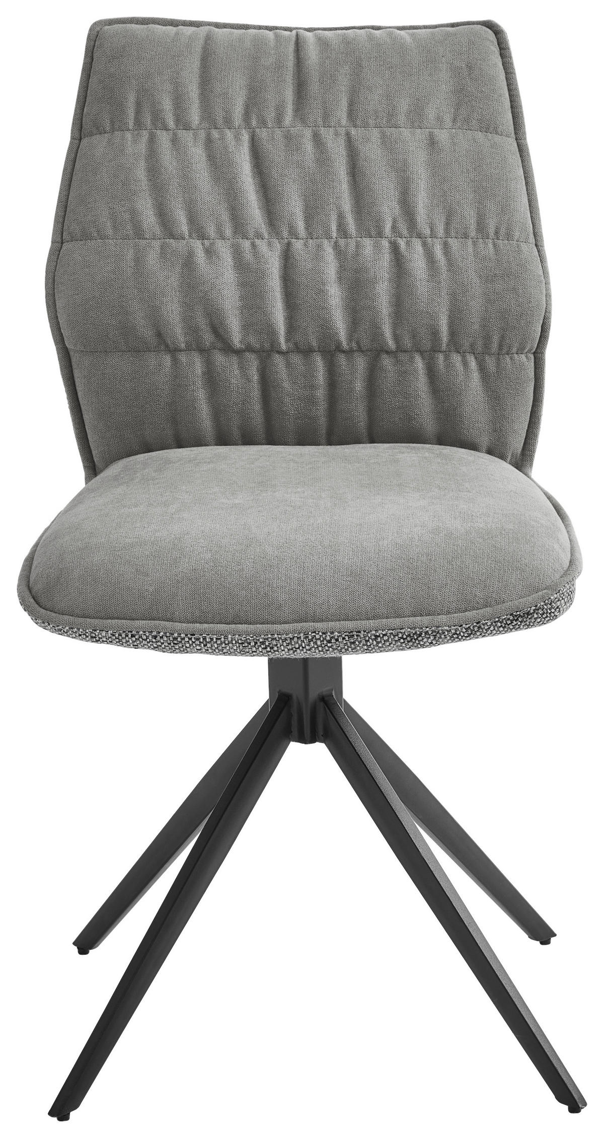 STUHL - Schwarz/Grau, Design, Textil/Metall (49/88/63cm) - Novel