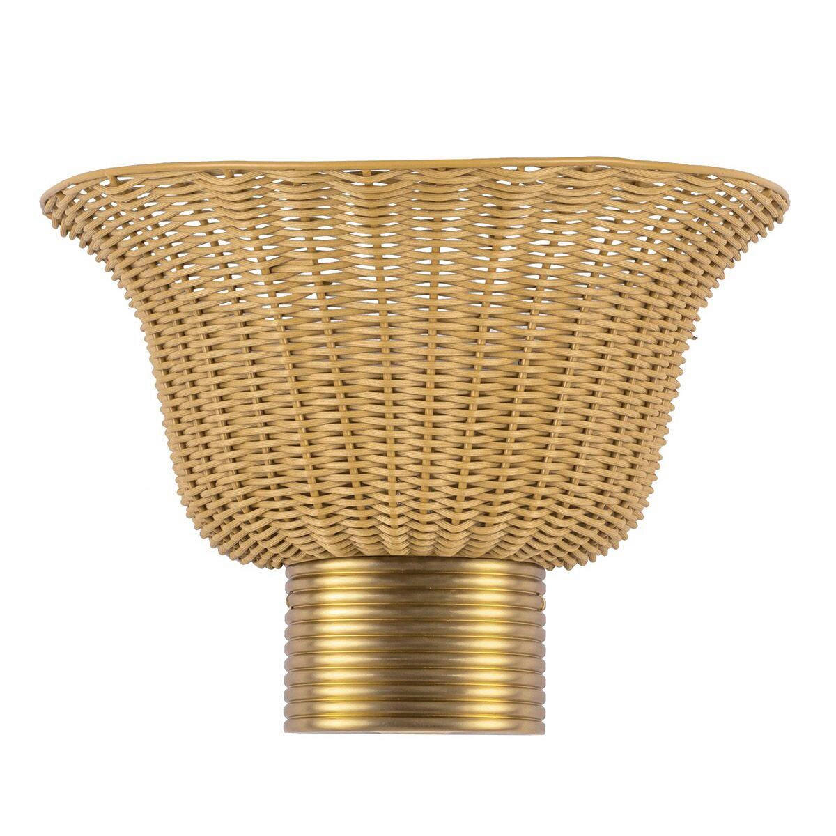 WANDLEUCHTE Alora Mood 24,6/35/17,8 cm  - Goldfarben, Design, Holz/Metall (24,6/35/17,8cm) - Elstead Lighting