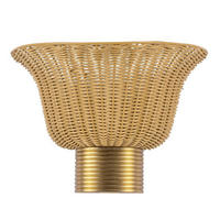 WANDLEUCHTE Alora Mood 24,6/35/17,8 cm  - Goldfarben, Design, Holz/Metall (24,6/35/17,8cm) - Elstead Lighting