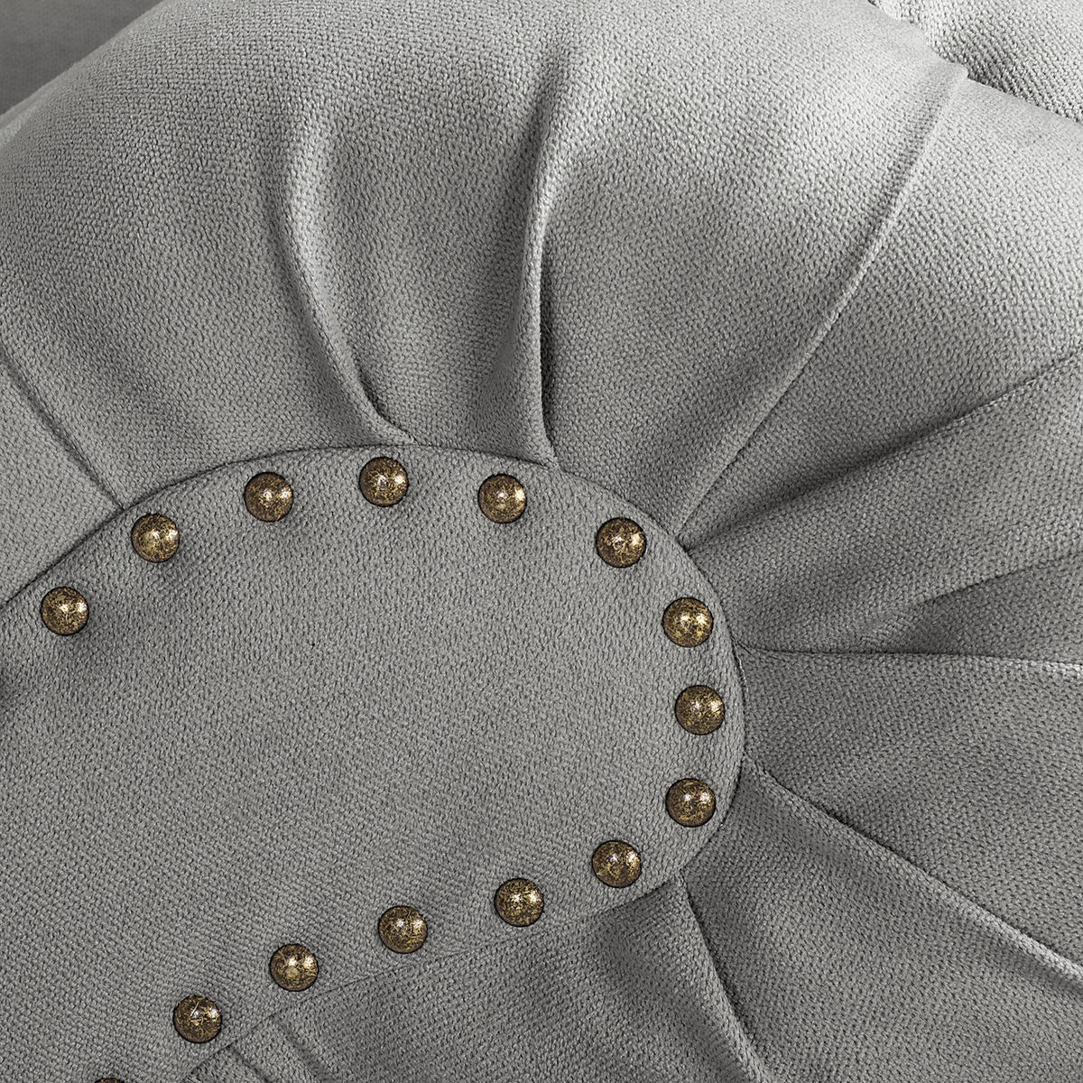 RÉCAMIERE Pako in Mikrofaser Grau  - Braun/Grau, Design, Holz/Textil (185/93/75cm) - Livetastic