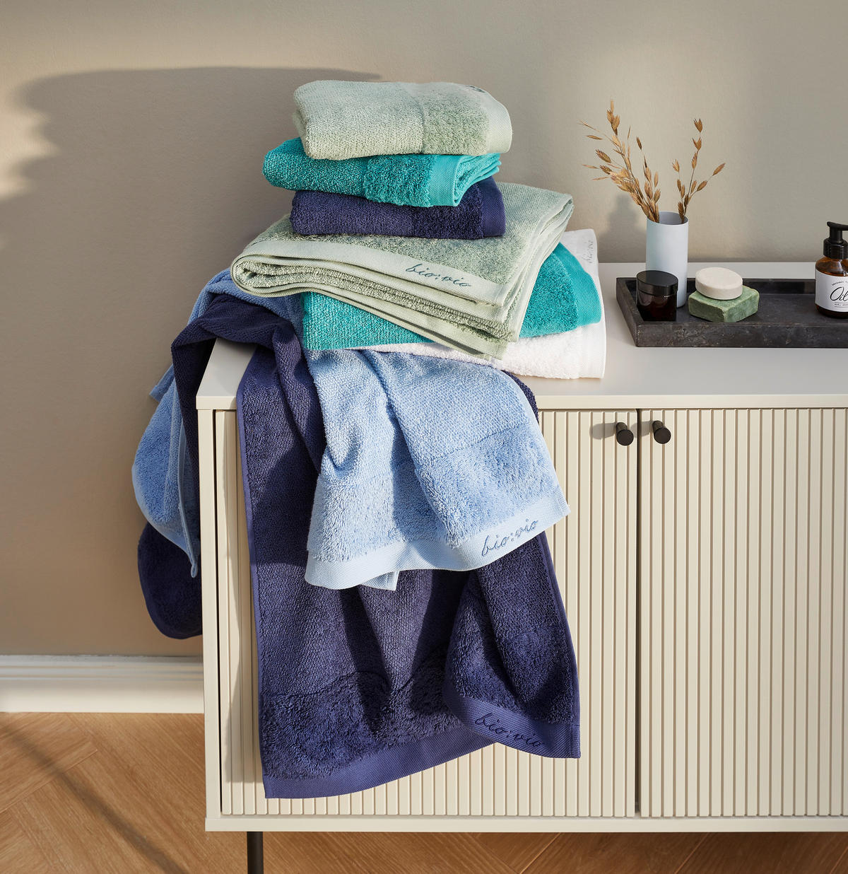 KÉZTÖRLŐ 50/100 cm fehér  - fehér, Natur, textil (50/100cm) - Bio:Vio