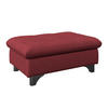 HOCKER in Textil Bordeaux  - Chromfarben/Bordeaux, Konventionell, Textil/Metall (108/46/108cm) - Livetastic