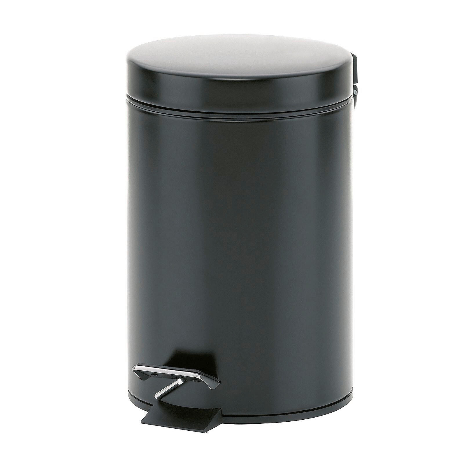 KOSMETIKEIMER MONACO 3 L  - Schwarz, Basics, Kunststoff/Metall (17/26cm) - Kela