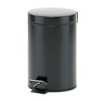 KOSMETIKEIMER MONACO 3 L  - Schwarz, Basics, Kunststoff/Metall (17/26cm) - Kela