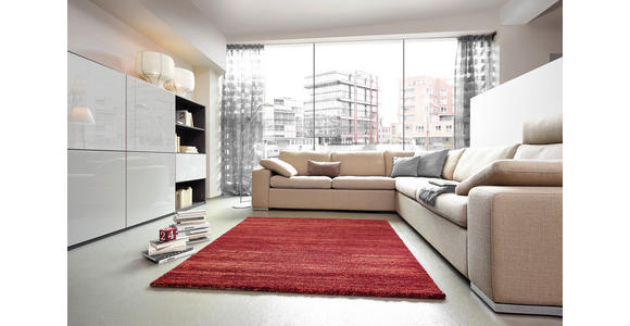 HOCHFLORTEPPICH 200/290 cm Samoa Rot - Rot, KONVENTIONELL, Kunststoff/Textil (200/290cm) - Novel