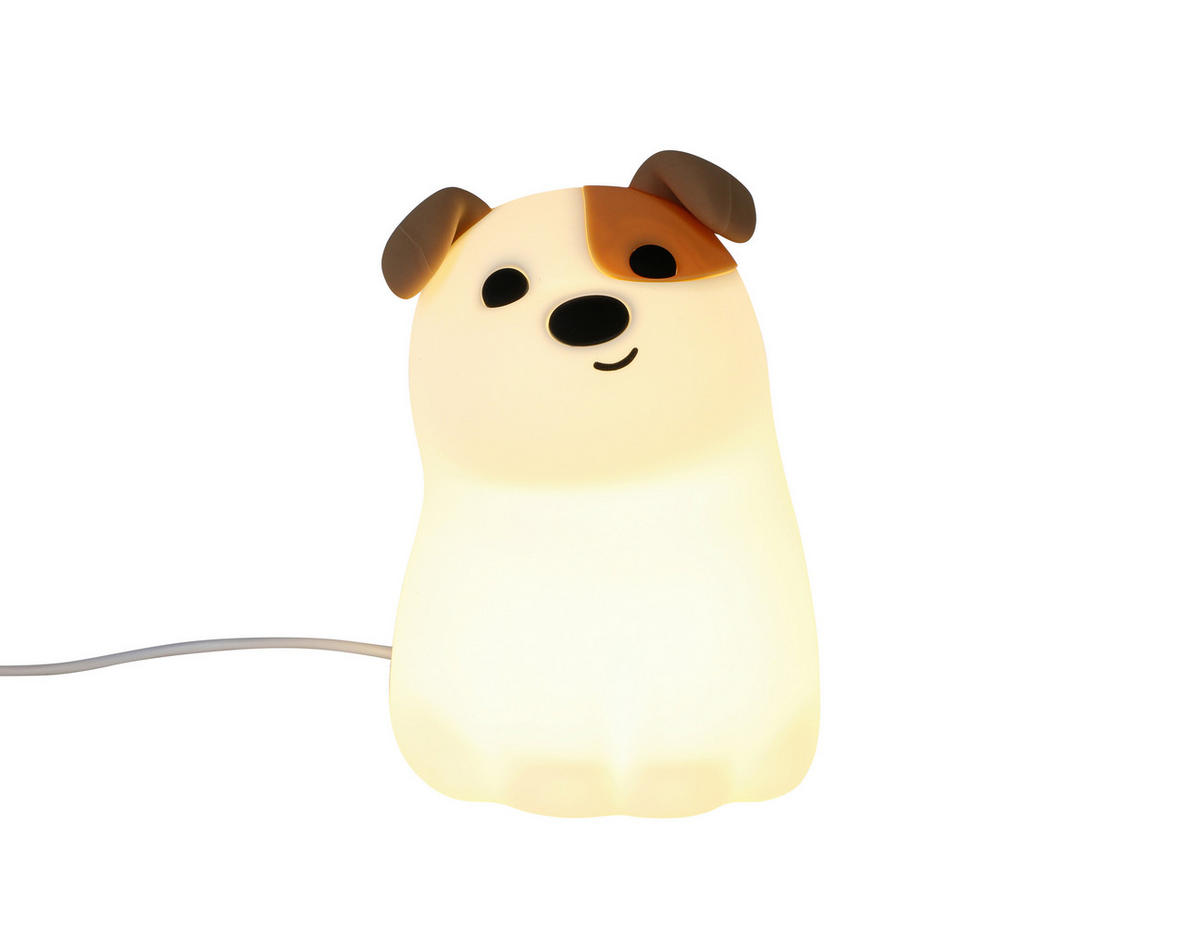 NOČNÉ SVETLO, 9,2/13,8/11,5 cm - biela, Trend, plast (9,2/13,8/11,5cm) - Novel