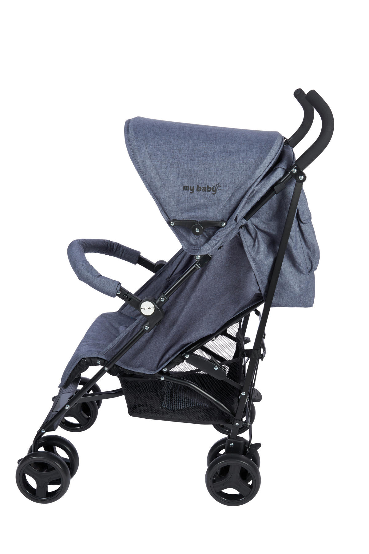 ŠPORTNI VOZIČEK MADRID  Madrid  siva, črna  - črna/siva, Konvencionalno, kovina/umetna masa (61/48/104cm) - My Baby Lou