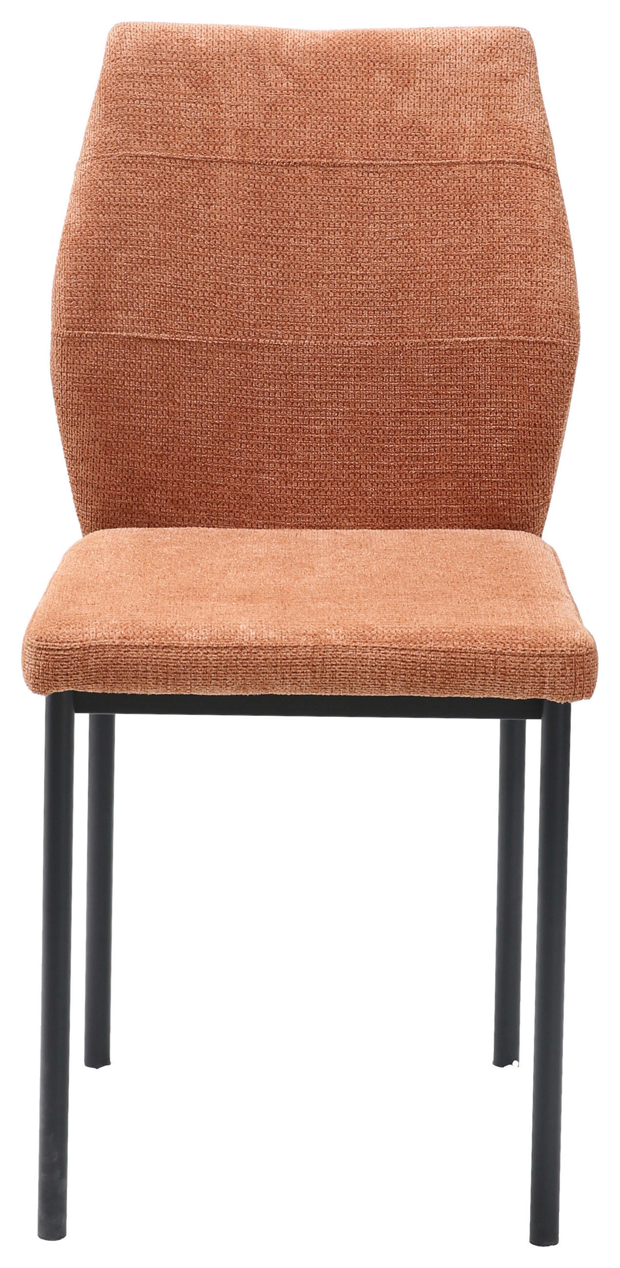 STUHL Samt Rostfarben  - Rostfarben/Schwarz, Design, Textil/Metall (44/88/57cm) - Carryhome