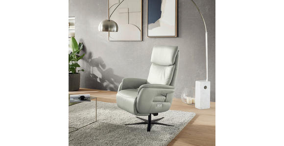 RELAXSESSEL in Textil Hellgrau - Hellgrau/Schwarz, Design, Textil/Metall (70/117/85cm) - Dieter Knoll