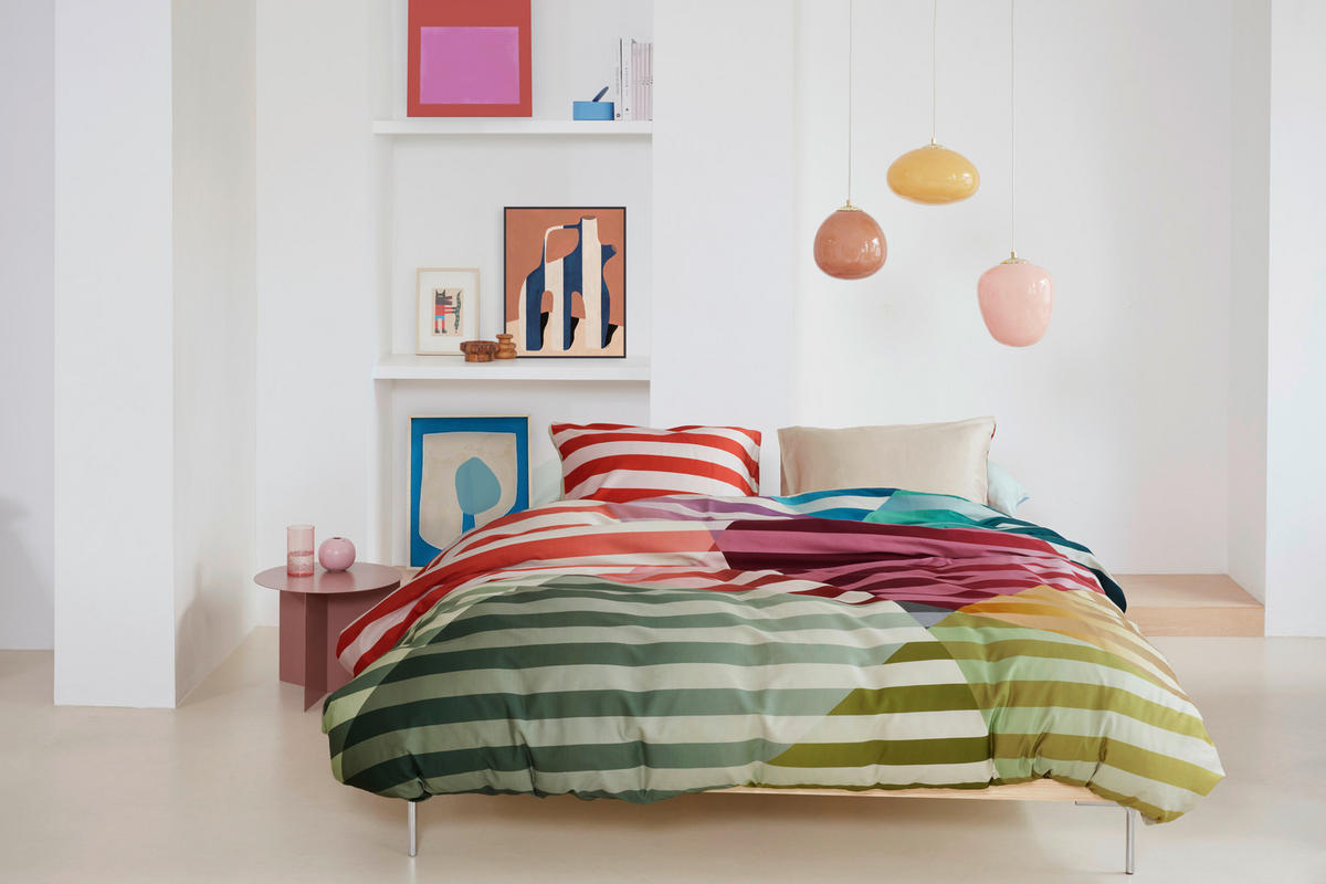 WENDEBETTWÄSCHE Bop Satin 140/200 cm  - Multicolor, Basics, Textil (140/200cm) - Novel