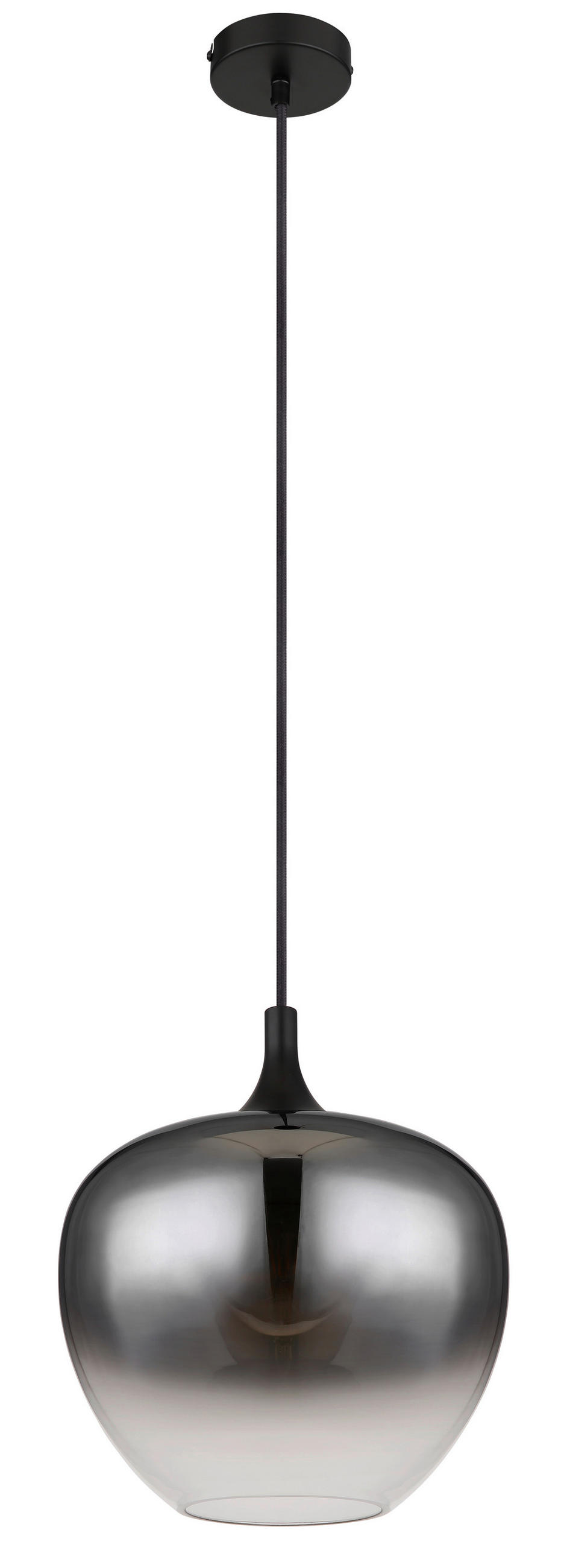 HÄNGELEUCHTE 29/120 cm  - Schwarz, Design, Glas/Metall (29/120cm)