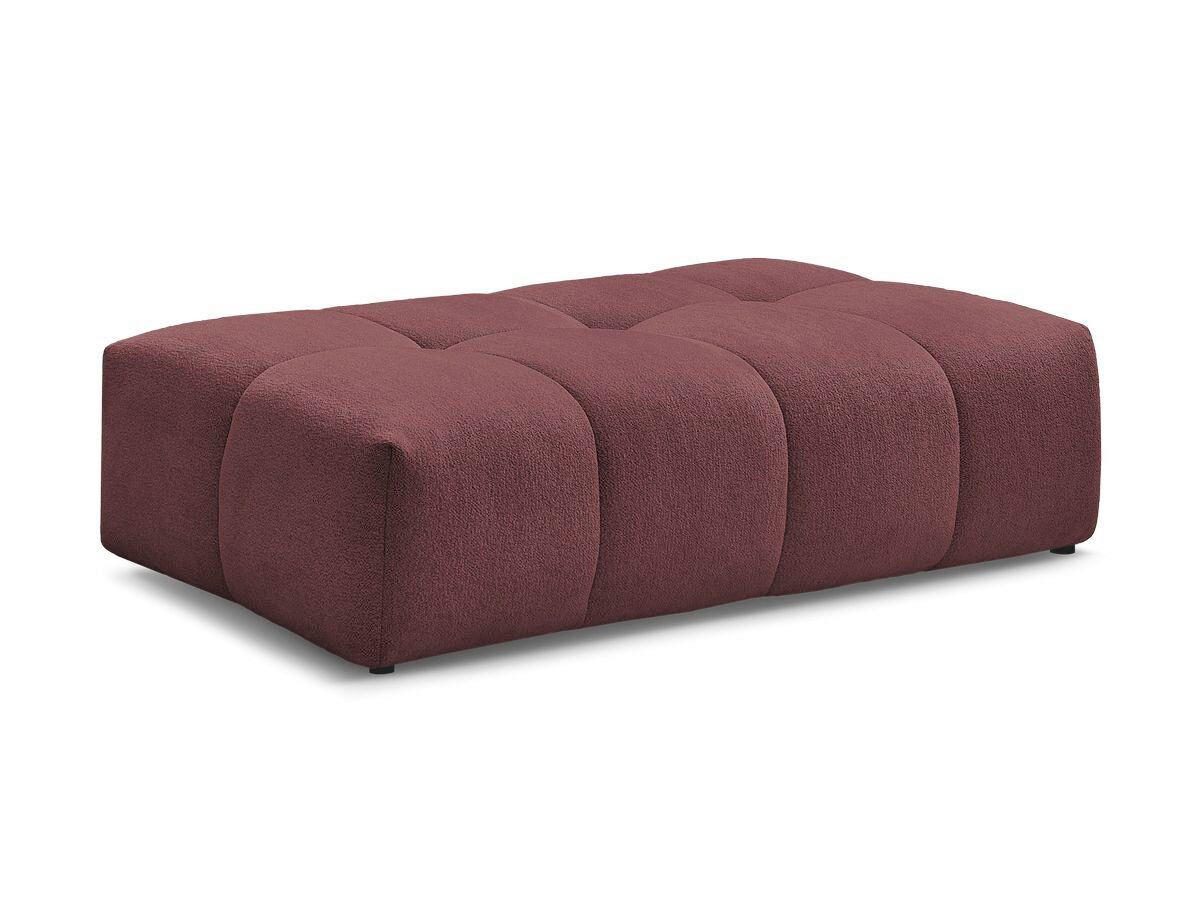 HOCKER EVEREST Flachgewebe Rot  - Rot/Schwarz, MODERN, Kunststoff/Textil (166/100/40cm)