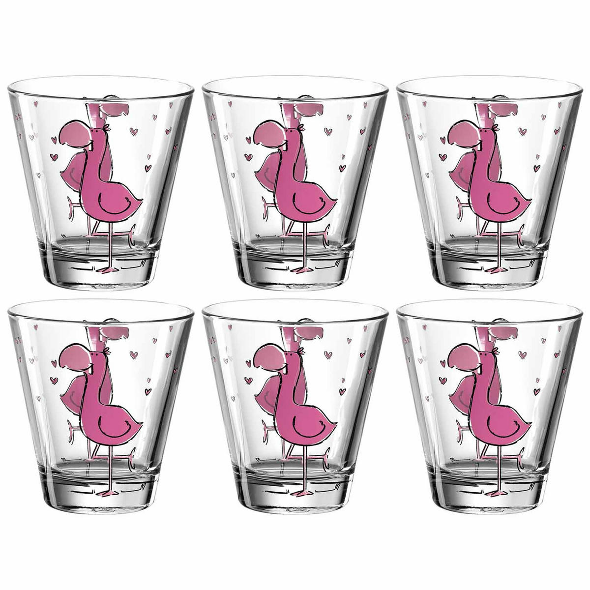 KINDER-GLÄSERSET Bambini 6-teilig  - Transparent, Trend, Glas (8,50/9,00/8,50cm) - Leonardo