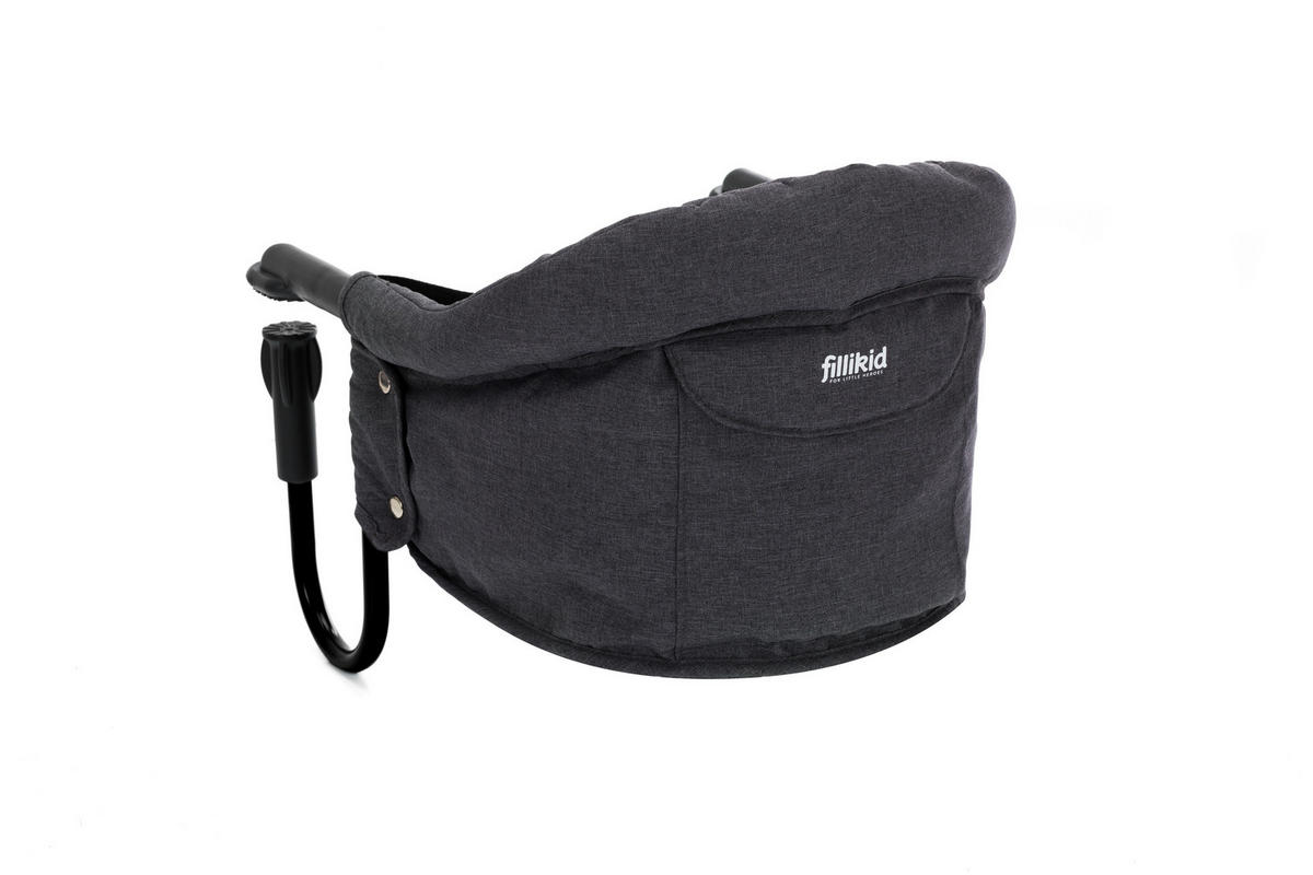 SEDADLO K STOLU,  - čierna/tmavosivá, Basics, kov/textil (45/36/30cm) - Fillikid