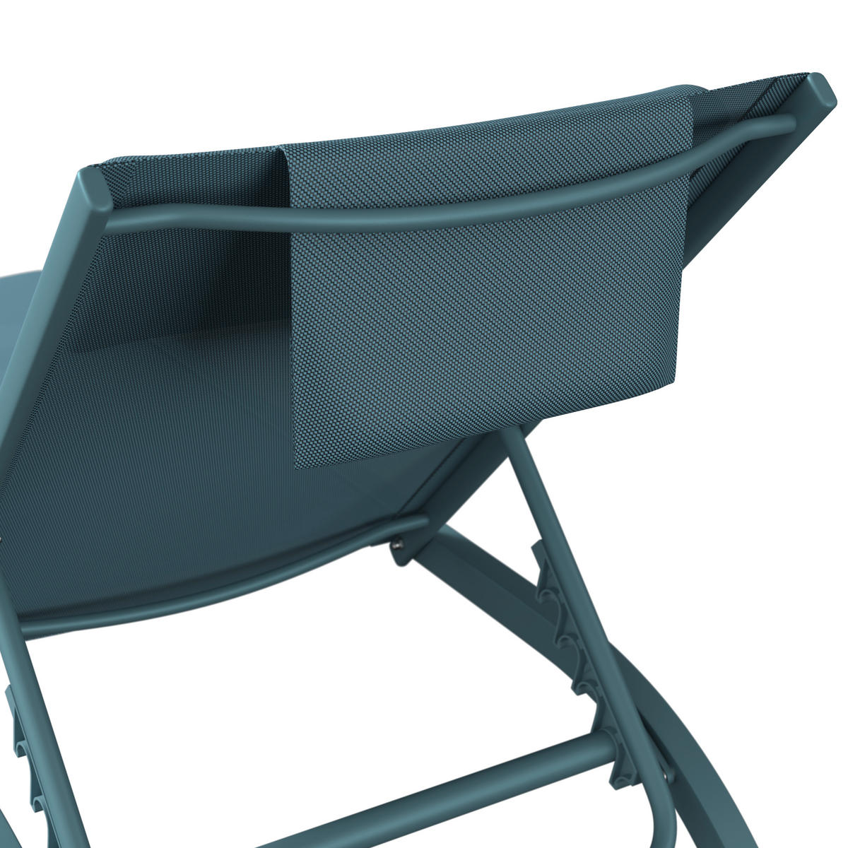 KERTI NAPOZÓÁGY 198/87/62 cm  - kék/zöld, Design, textil/fém (198/87/62cm) - Ambia Garden