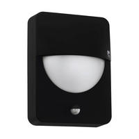 AUßENWANDLEUCHTE Salvanesso 18/2/24 cm   - Schwarz/Weiß, Design, Kunststoff/Metall (18/2/24cm) - Eglo