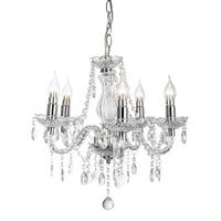 HÄNGELEUCHTE 48/150 cm  - Klar/Chromfarben, KONVENTIONELL, Kunststoff/Metall (48/150cm) - Globo