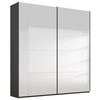 SCHWEBETÜRENSCHRANK in Graphitfarben  - Graphitfarben, Design, Glas/Holzwerkstoff (181/223/68cm) - Xora