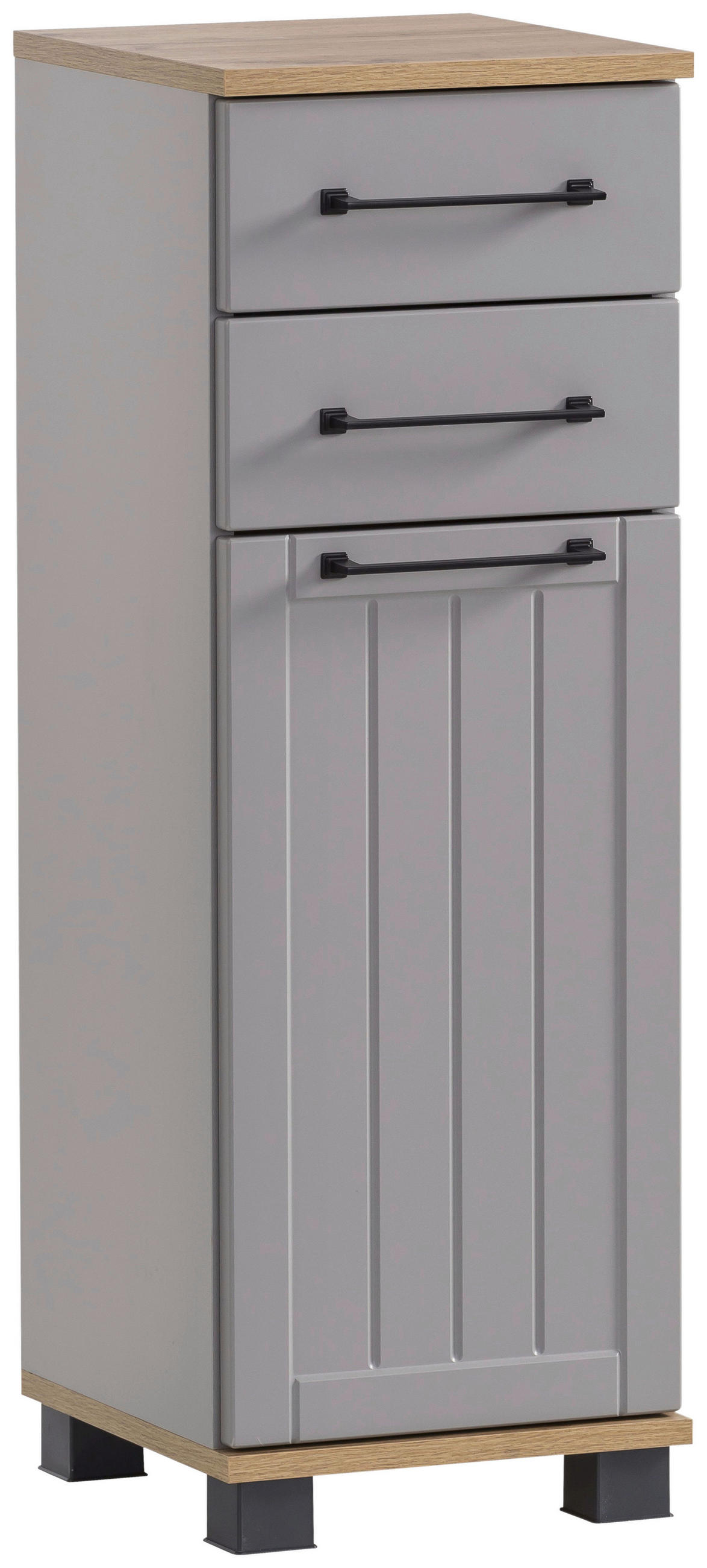 UNTERSCHRANK 30,3/88,1/32,6 cm   - Platinfarben/Eichefarben, MODERN, Holzwerkstoff/Kunststoff (30,3/88,1/32,6cm) - Stylife