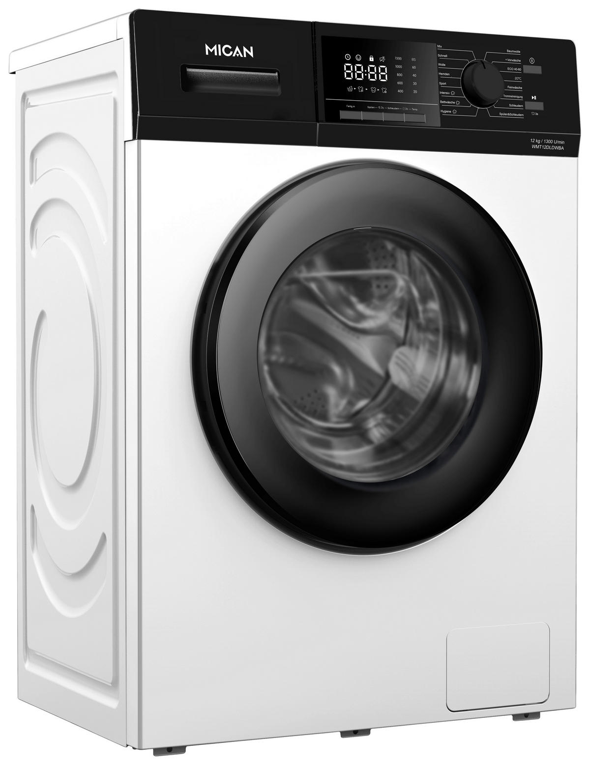 WASCHMASCHINE WMT12DLDWBA  - Weiß, Basics, Glas/Keramik (62,5/59,5/85cm) - Mican