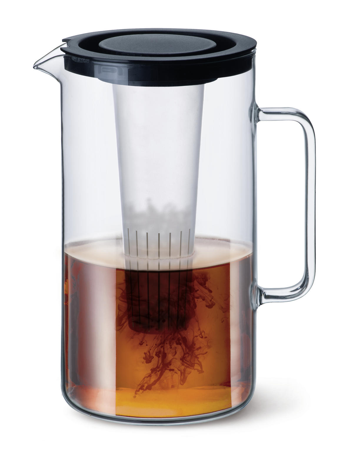 SKLENĚNÝ DŽBÁN  2,5 l  - černá/průhledné, Basics, plast/sklo (2,5cm) - Bohemia