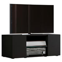TV-ELEMENT črna  - črna, Konvencionalno, umetna masa/steklo (95/37,8/40,3cm) - MID.YOU