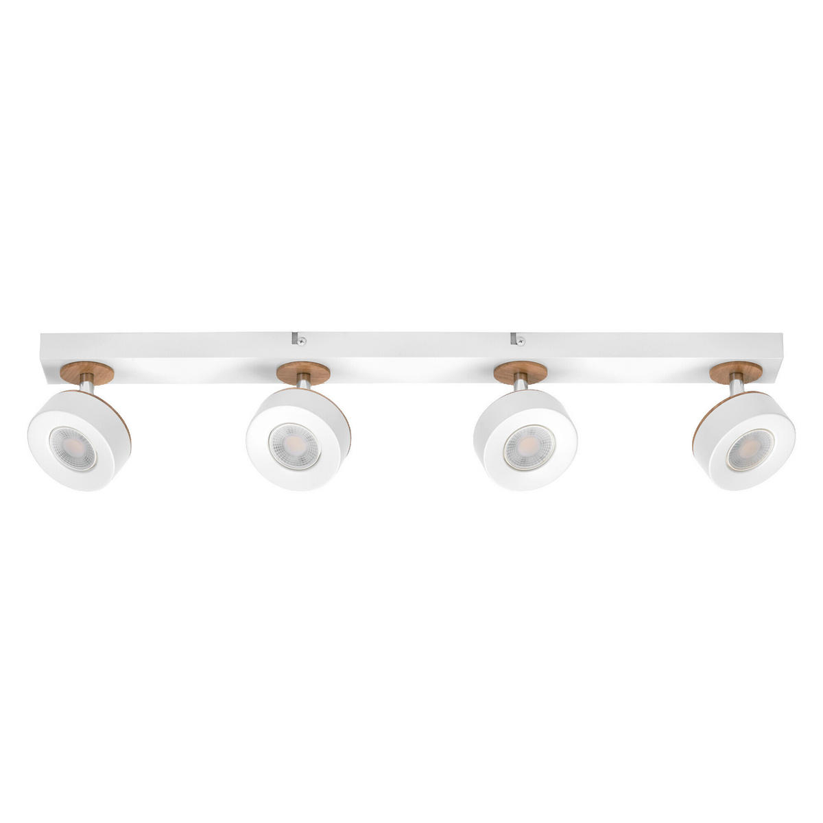 LED-STRAHLER 69,8/9/10,8 cm   - Weiß, Design, Holz/Kunststoff (69,8/9/10,8cm) - Osram