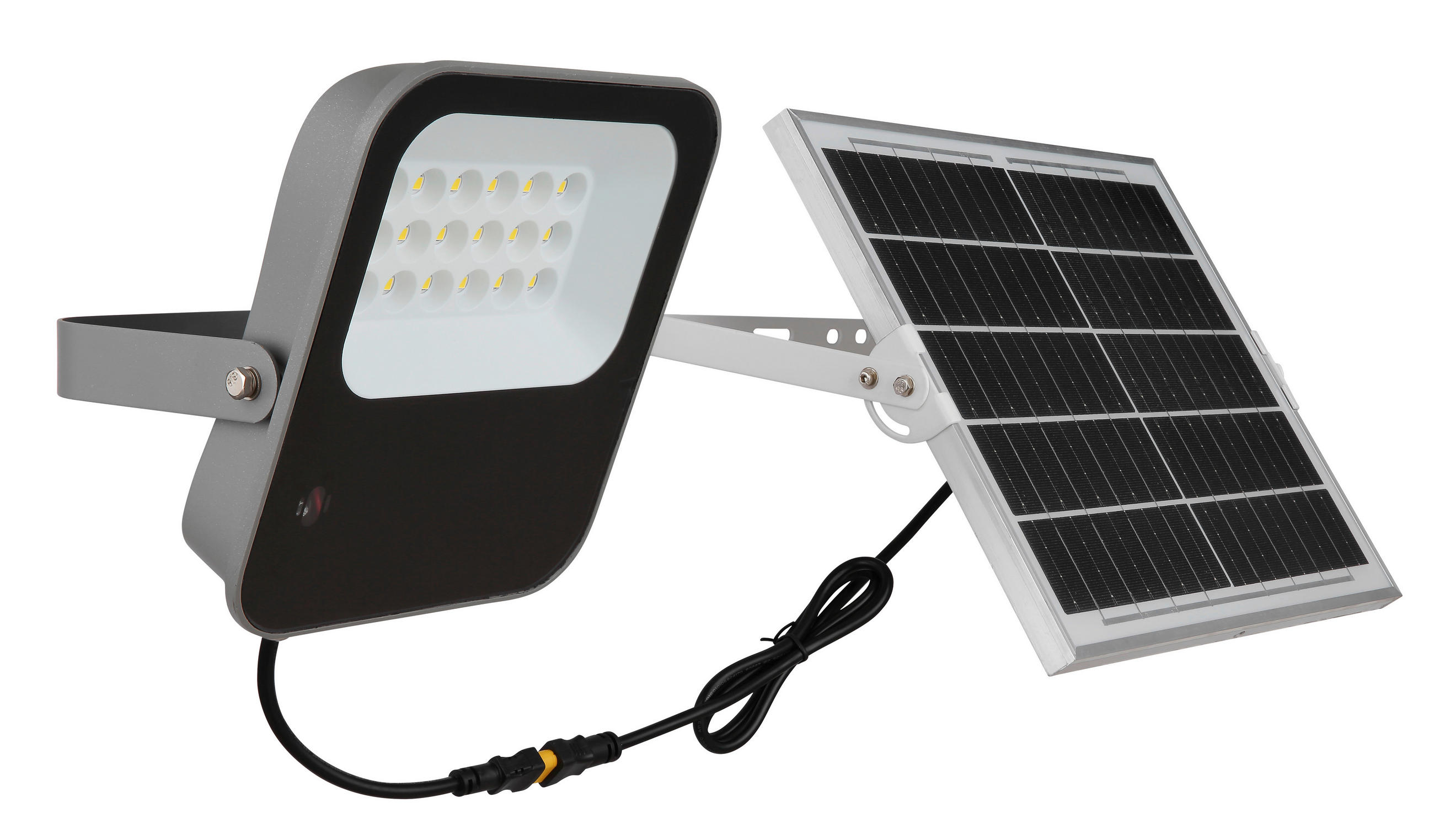 SOLCELLSLAMPA - klar/grå, Klassisk, metall/glas (19/22/4,6cm) - Globo